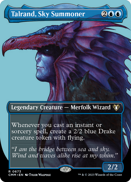 Talrand, Sky Summoner (CMM-673) - Commander Masters (Borderless)