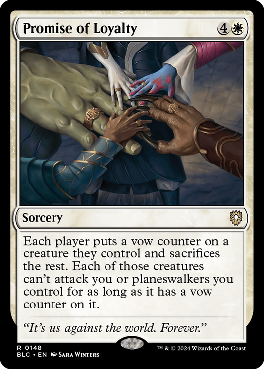 Promise of Loyalty (BLC-148) - Bloomburrow Commander