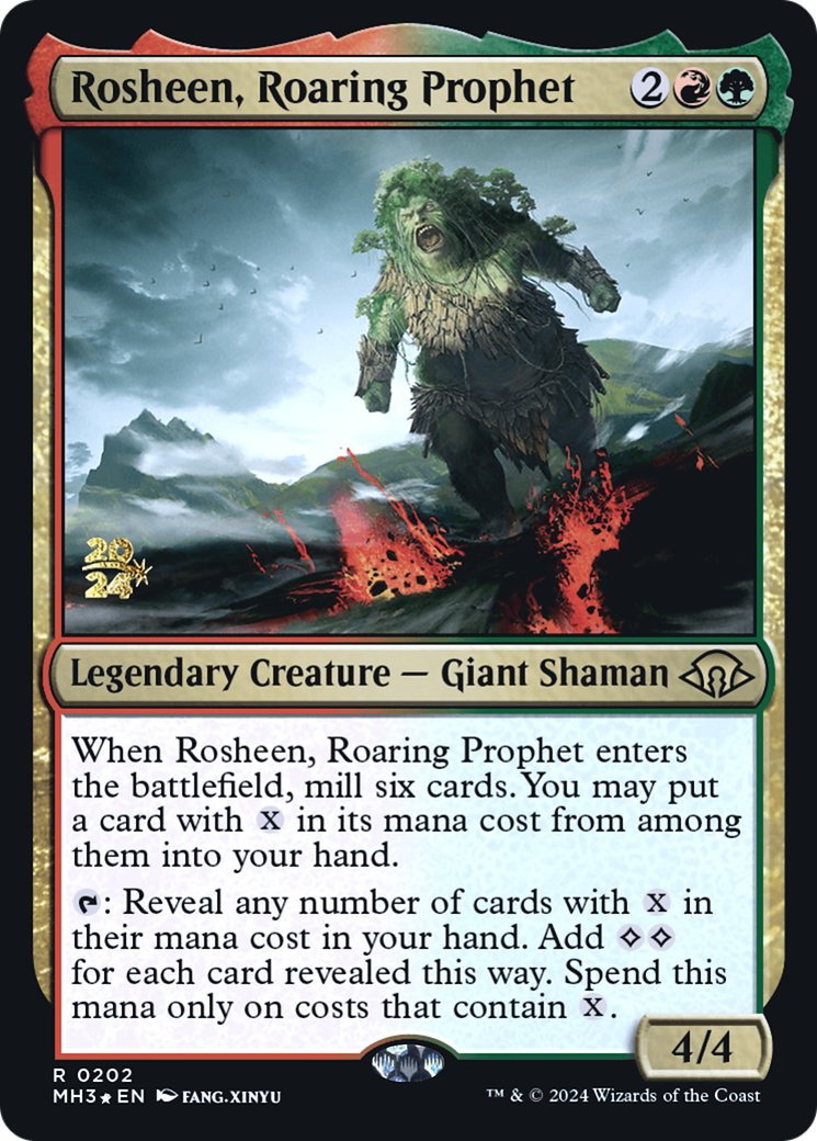 Rosheen, Roaring Prophet (PMH3-202S) - Modern Horizons 3 Promos Foil