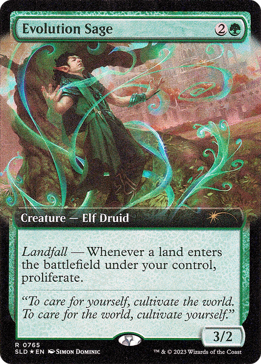 Evolution Sage (SLD-765) - Secret Lair Drop: (Extended Art) Foil
