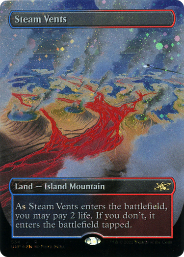 Steam Vents (Borderless) (Galaxy Foil) (UNF-534) - Unfinity (Borderless) Foil