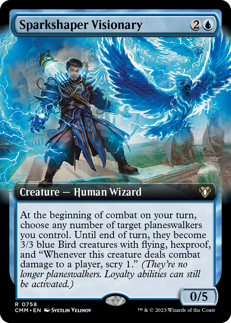Sparkshaper Visionary (CMM-758) - Commander Masters: (Extended Art)
