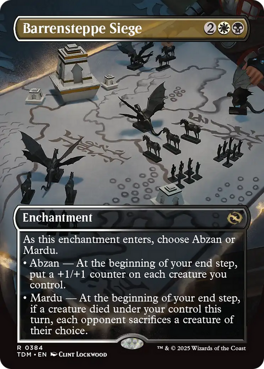 Barrensteppe Siege (Borderless) (TDM-384) - Tarkir: Dragonstorm Foil