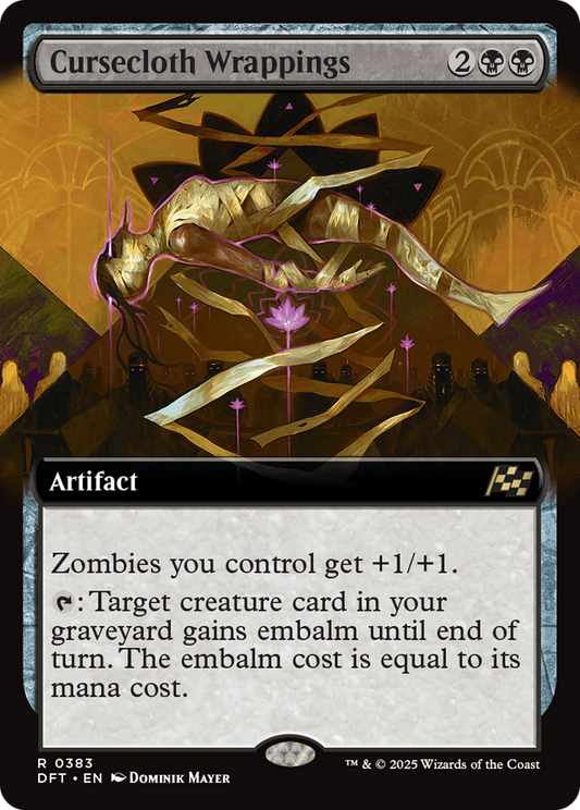 Cursecloth Wrappings (Extended Art) (DFT-383) - Aetherdrift Foil