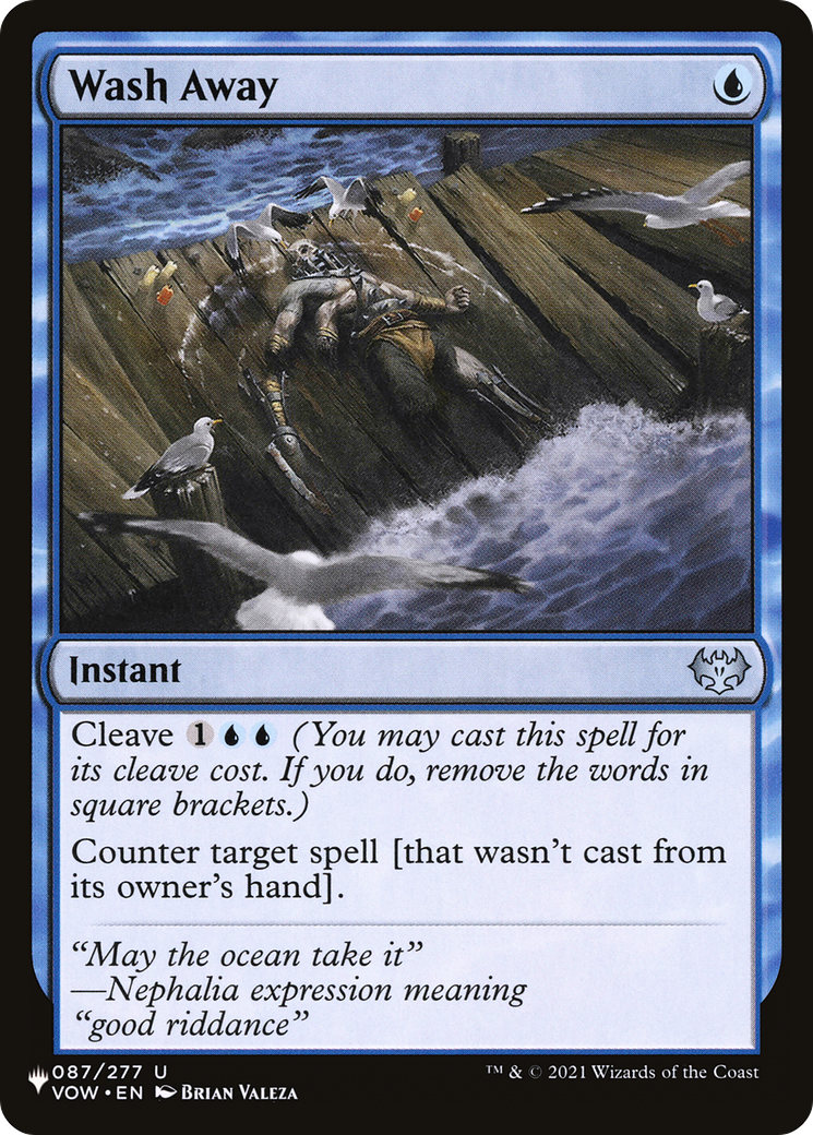 Wash Away (LIST-087/277) - The List