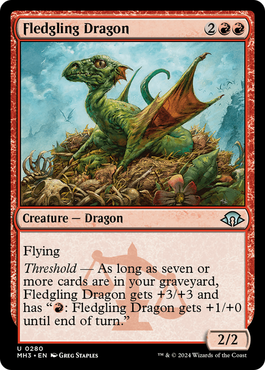 Fledgling Dragon (MH3-280) - Modern Horizons 3 Foil