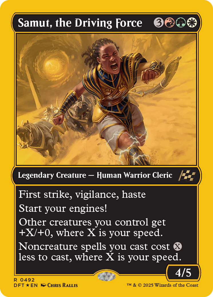 Samut, the Driving Force (First-Place Foil) (DFT-492) - Aetherdrift Foil