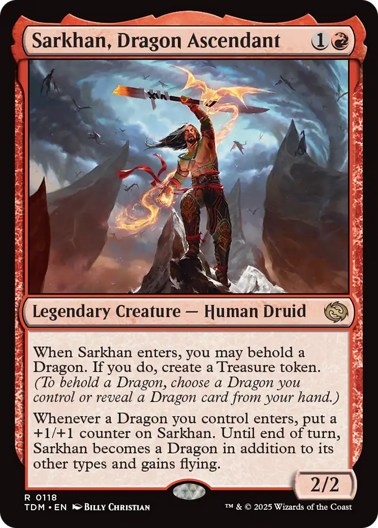 Sarkhan, Dragon Ascendant (TDM-118) - Tarkir: Dragonstorm