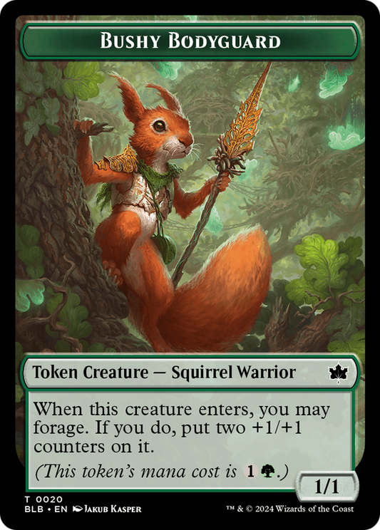 Bushy Bodyguard (TBLB-020) - Bloomburrow Tokens