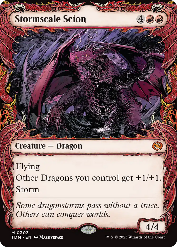 Stormscale Scion (Showcase) (TDM-303) - Tarkir: Dragonstorm Foil