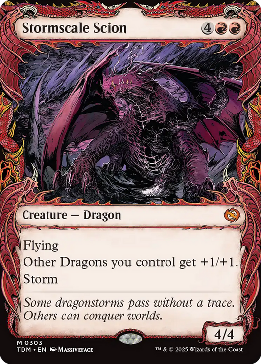 Stormscale Scion (Showcase) (TDM-303) - Tarkir: Dragonstorm Foil