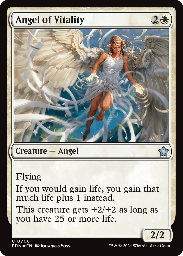 Angel of Vitality (FDN-706) - Foundations Foil