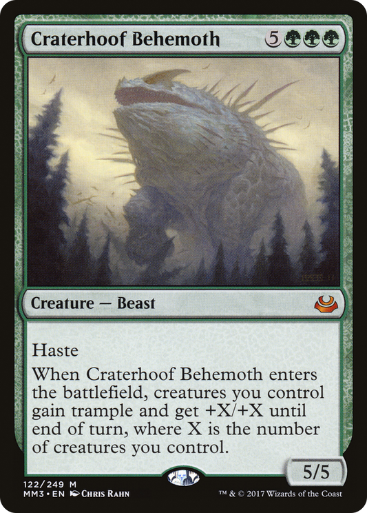 Craterhoof Behemoth (MM3-122) - Modern Masters 2017