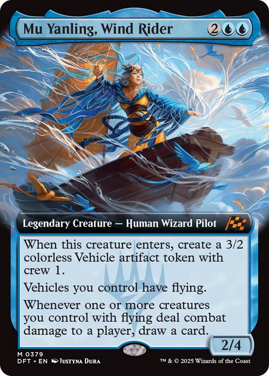 Mu Yanling, Wind Rider (Extended Art) (DFT-379) - Aetherdrift