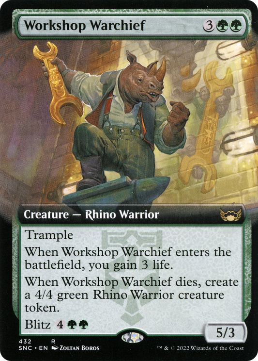 Workshop Warchief (SNC-432) - Streets of New Capenna: (Extended Art) Foil