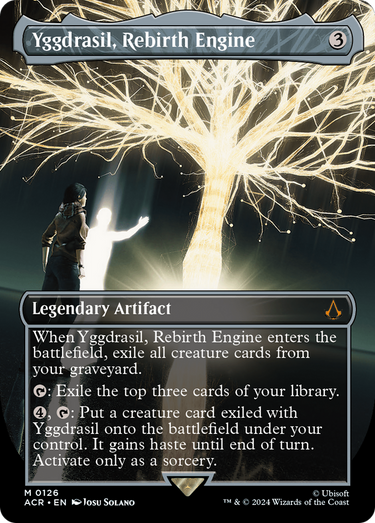 Yggdrasil, Rebirth Engine (Borderless) (ACR-126) - Assassin's Creed (Borderless) Foil