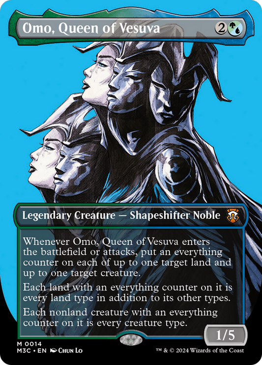 Omo, Queen of Vesuva (M3C-014) - Modern Horizons 3 Commander: (Showcase) (Borderless)