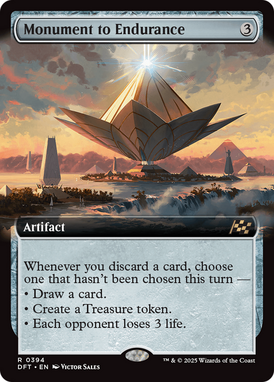 Monument to Endurance (Extended Art) (DFT-394) - Aetherdrift Foil