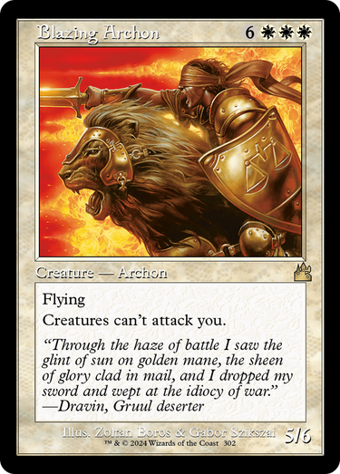Blazing Archon (RVR-302) - Ravnica Remastered Foil