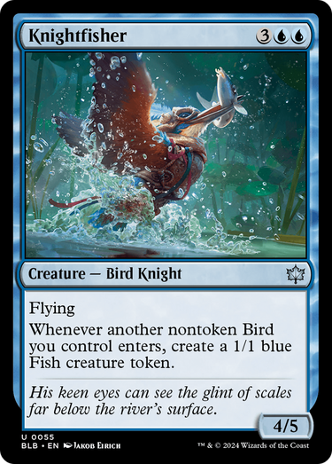 Knightfisher (BLB-055) - Bloomburrow Foil