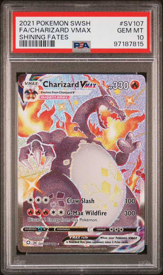 Charizard VMAX Full Art Shiny PSA 10