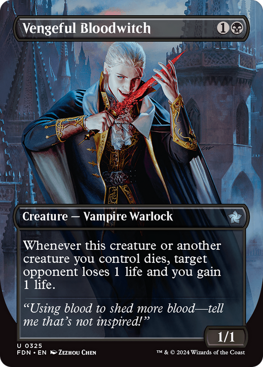 Vengeful Bloodwitch (FDN-325) - Foundations (Borderless)