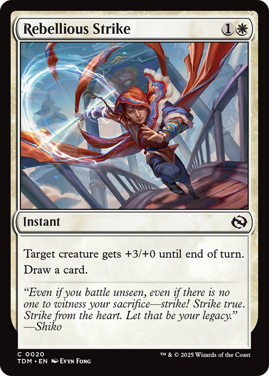 Rebellious Strike (TDM-020) - Tarkir: Dragonstorm Foil