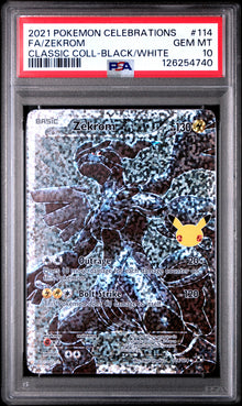 Zekrom Full Art #114 PSA 10 CELEBRATIONS