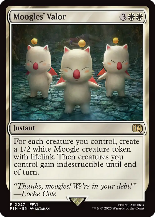 Moogles' Valor (FIN-027) - FINAL FANTASY Foil