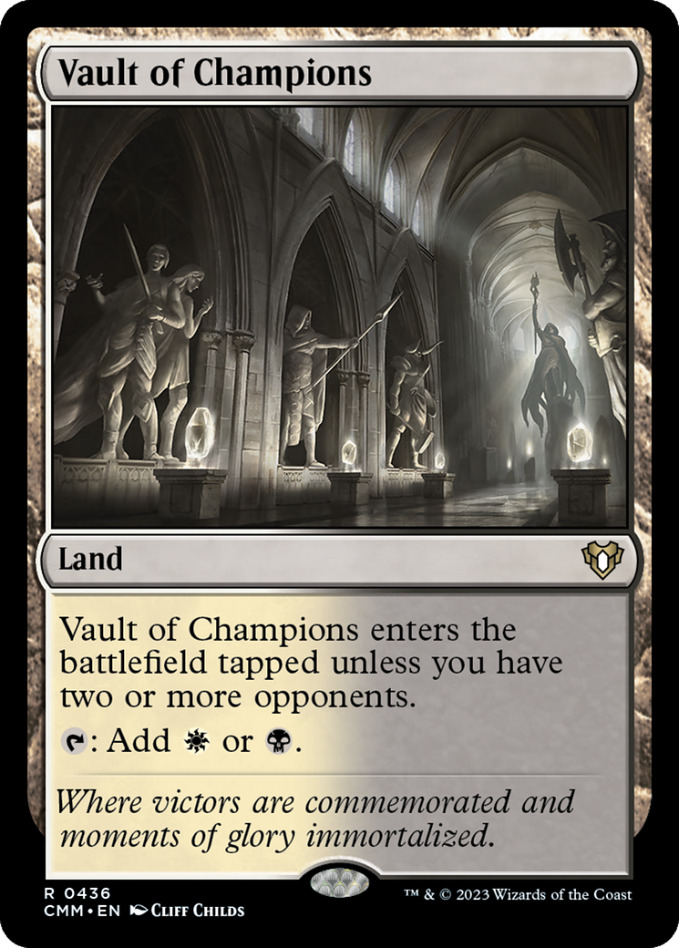 Vault of Champions (CMM-436) - Commander Masters Foil