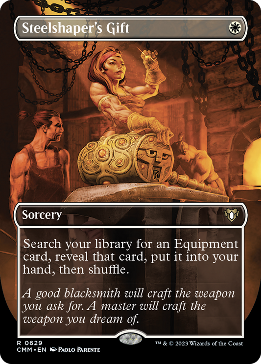 Steelshaper's Gift (CMM-629) - Commander Masters (Borderless) Foil