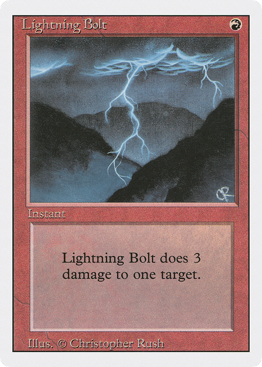 Lightning Bolt (3ED-162) - Revised Edition