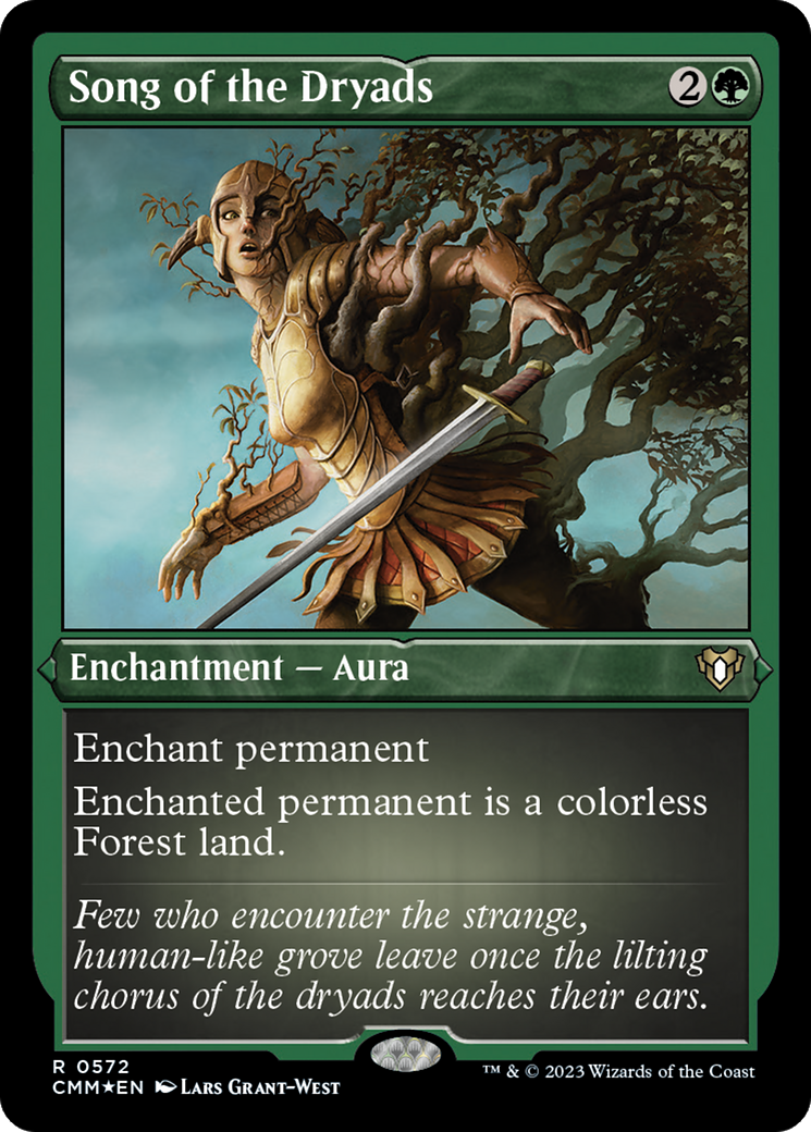 Song of the Dryads (CMM-572) - Commander Masters Etched Foil