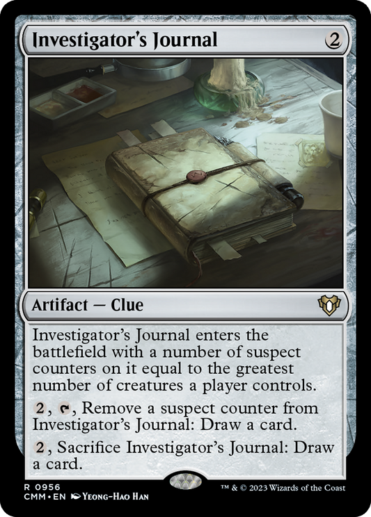Investigator's Journal (CMM-956) - Commander Masters