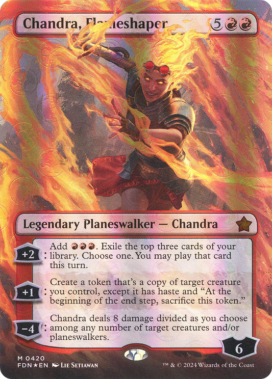 Chandra, Flameshaper (FDN-420) - Foundations (Borderless) Foil