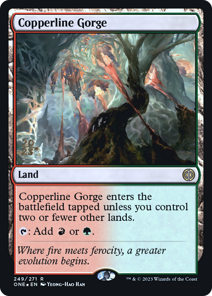 Copperline Gorge (PRE-249) - Phyrexia: All Will Be One Promos Foil
