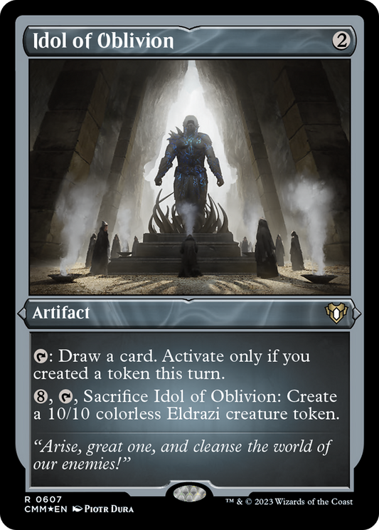 Idol of Oblivion (CMM-607) - Commander Masters Etched Foil