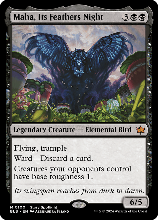 Maha, Its Feathers Night (BLB-100) - Bloomburrow