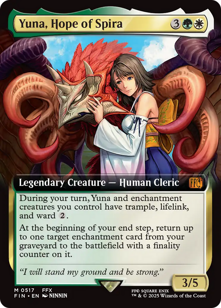 Yuna, Hope of Spira (Extended Art) (FIN-517) - FINAL FANTASY Foil