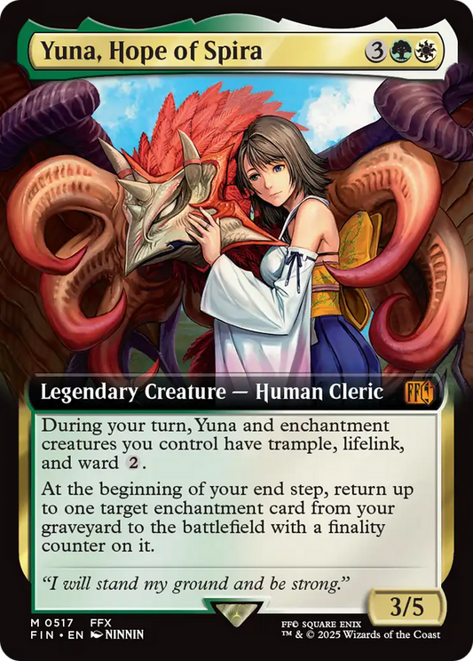 Yuna, Hope of Spira (Extended Art) (FIN-517) - FINAL FANTASY Foil