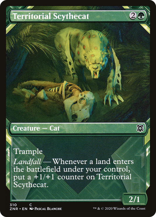 Territorial Scythecat (ZNR-310) - Zendikar Rising: (Showcase) Foil