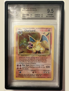 Charizard Base Set Unlimited 4/102 Holo Rare BGS 9.5