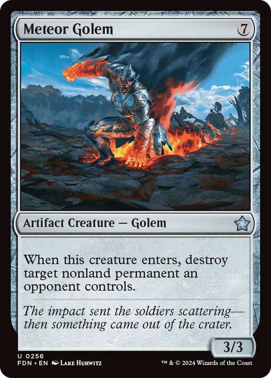 Meteor Golem (FDN-256) - Foundations Foil