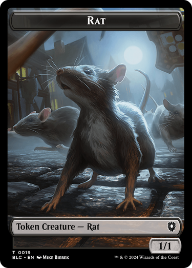 Rat (TBLC-019) - Bloomburrow Commander Tokens