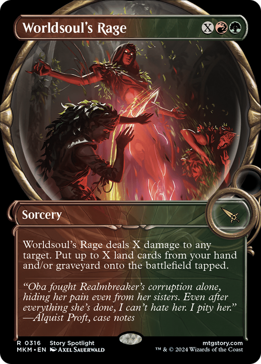 Worldsoul's Rage (MKM-316) - Murders at Karlov Manor: (Showcase) Foil