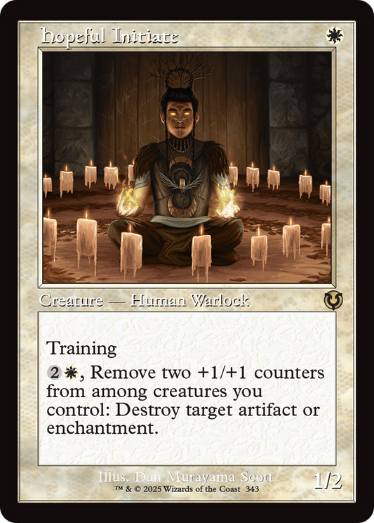 Hopeful Initiate (Retro Frame) (-343) - Innistrad Remastered Foil