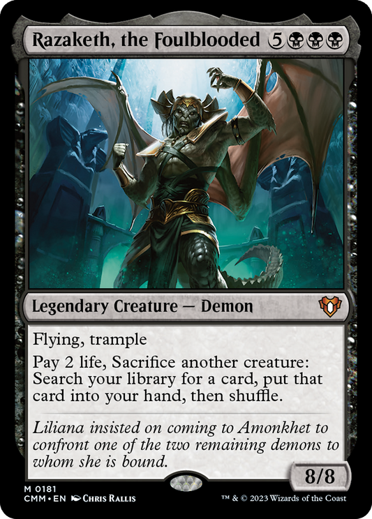 Razaketh, the Foulblooded (CMM-181) - Commander Masters