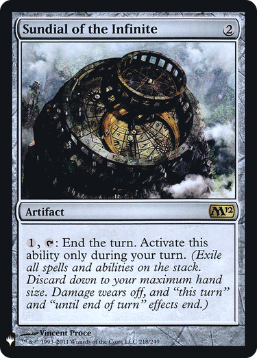 Sundial of the Infinite (LIST-218) - The List Foil