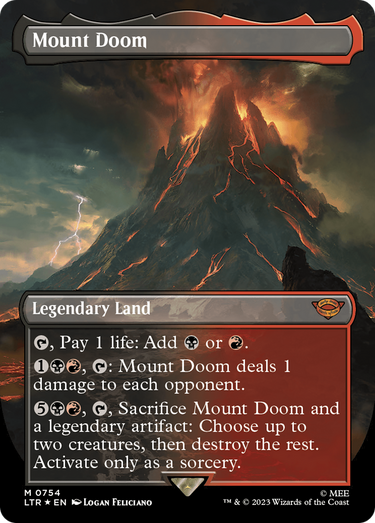 Mount Doom Borderless Surge Foil