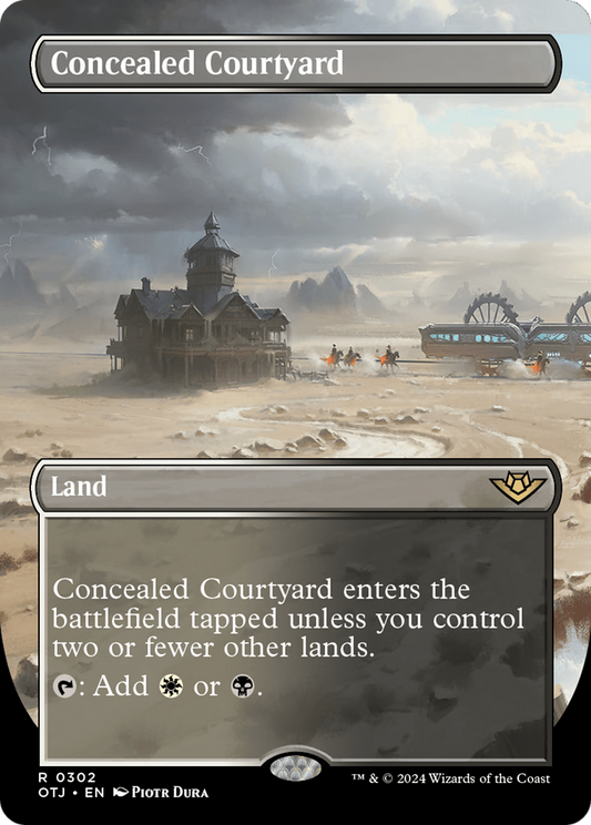 Concealed Courtyard (OTJ-302) - Outlaws of Thunder Junction (Borderless)
